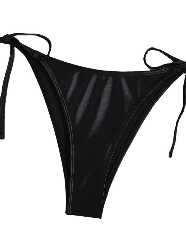 Contrast Two-Tone Bikini Set