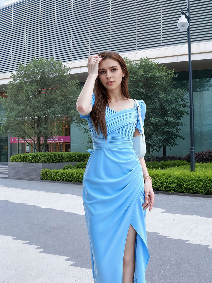 Crepe Maxi Dress