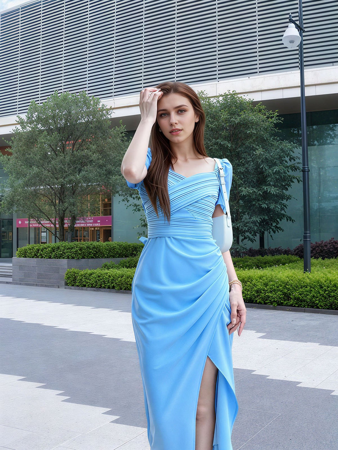 Crepe Maxi Dress