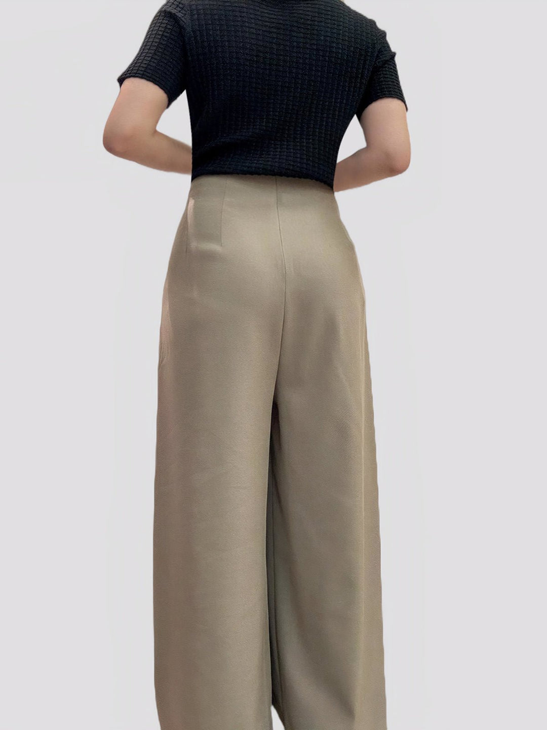 Cross Wrap High-Waist Pants