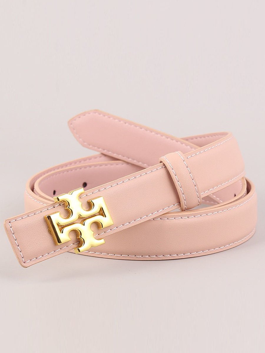Reversible Slim Belt | Double-Sided Faux Leather HONEEAR