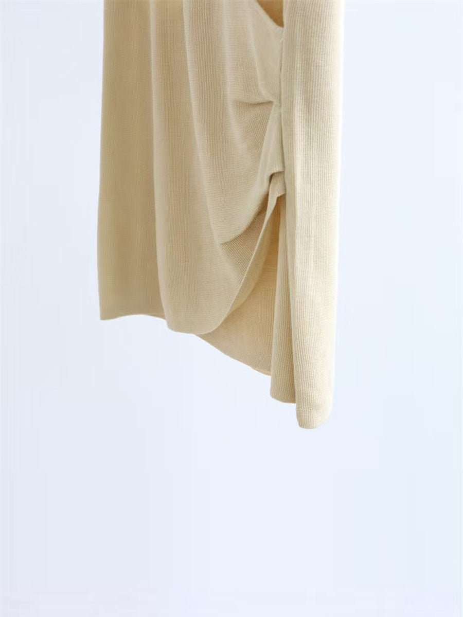 Elegant Draped Wrap Top