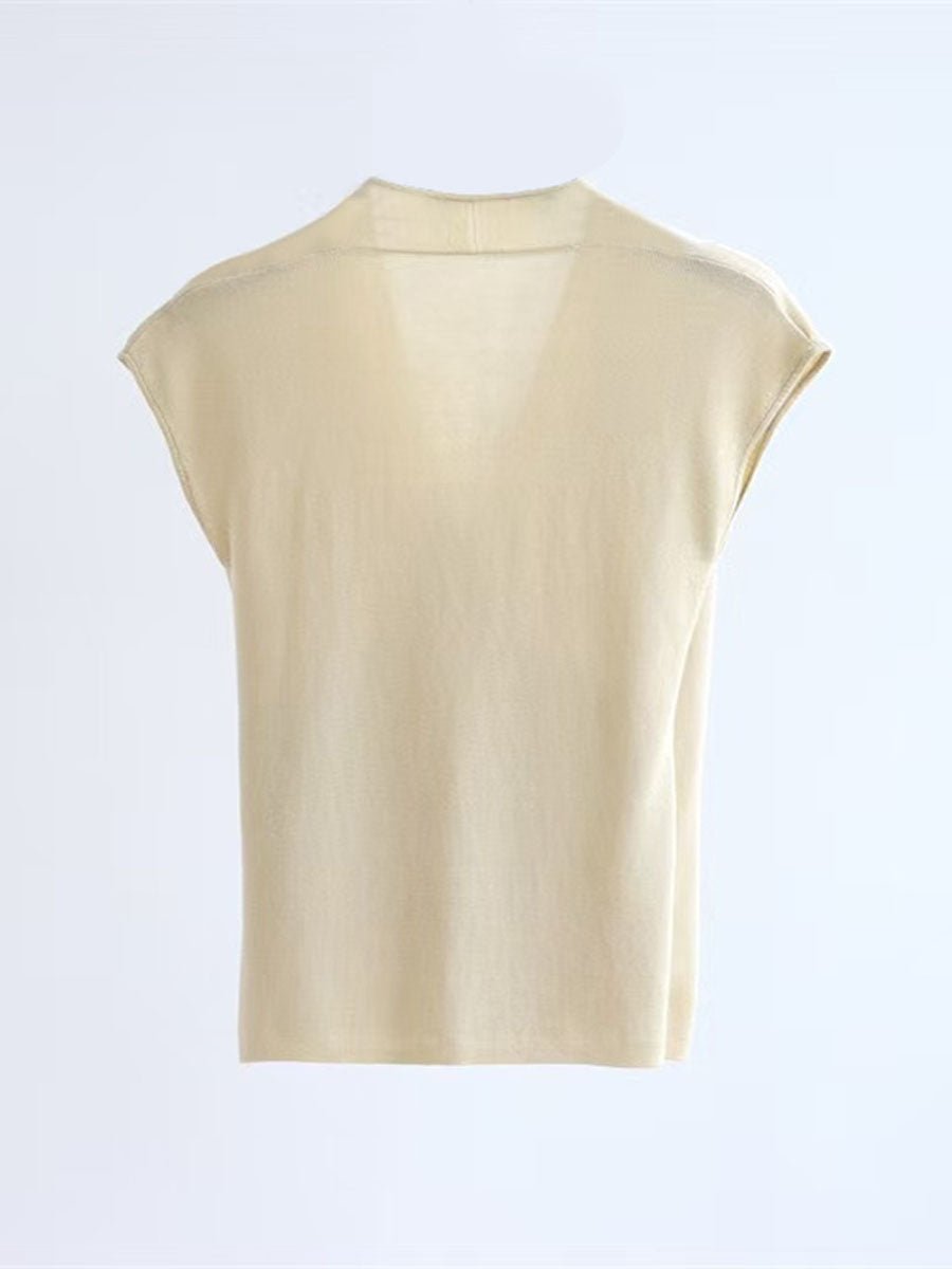 Elegant Draped Wrap Top