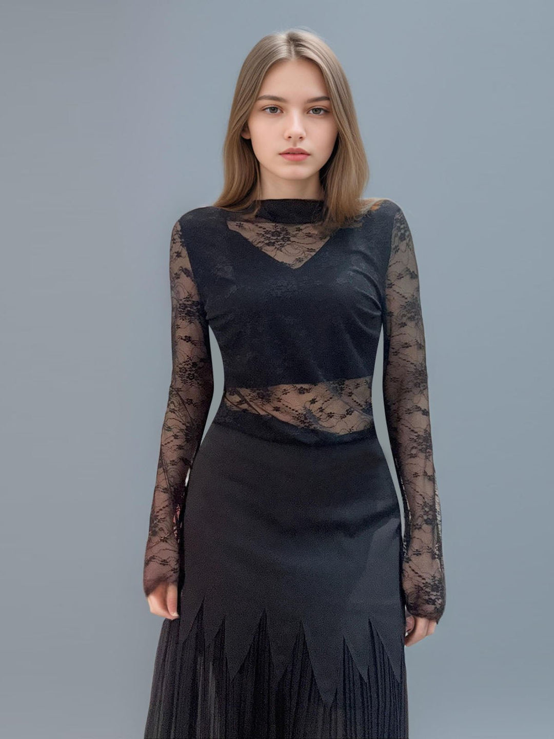 Elegant Lace Cut Out Top