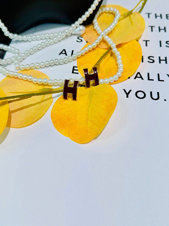 Elegant Letter H Earrings