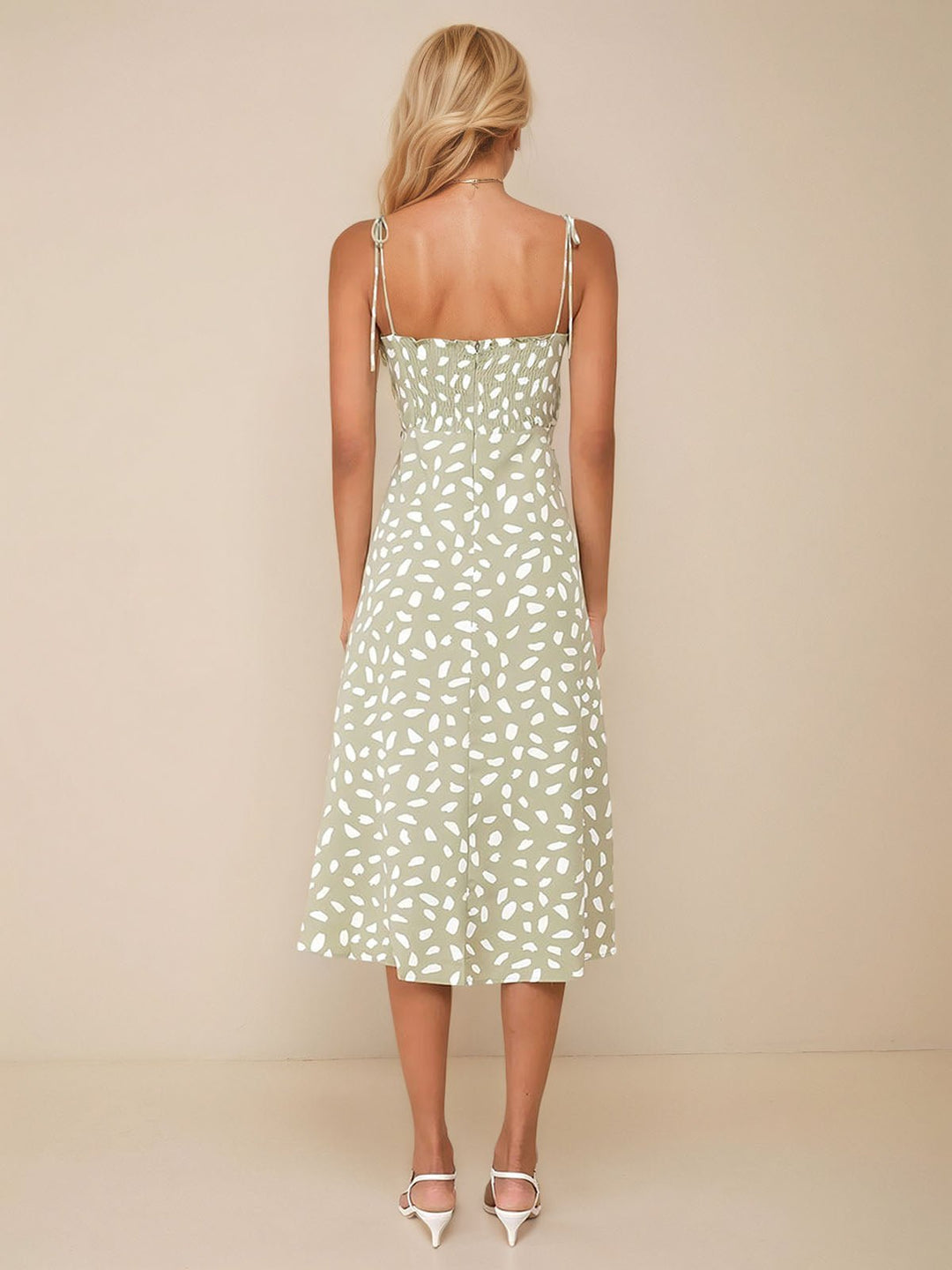 Elegant Vintage Floral Midi Dress
