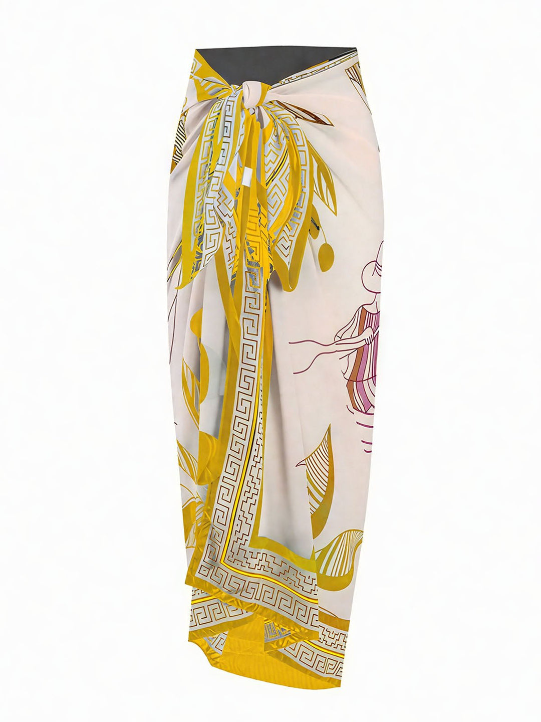 Floral Print Knotted Cover Up