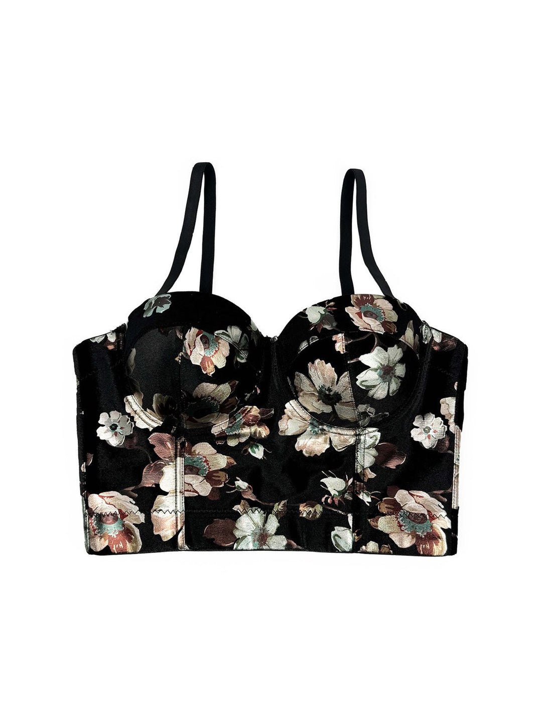 Floral Printed Corset Tank Top