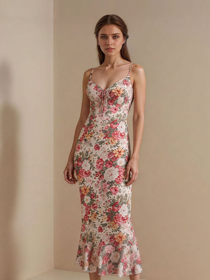 Garden Floral Cami Midi Dress