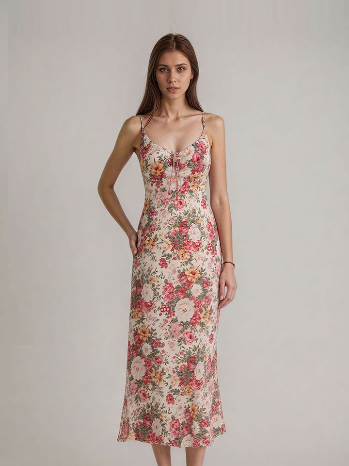 Garden Floral Cami Midi Dress