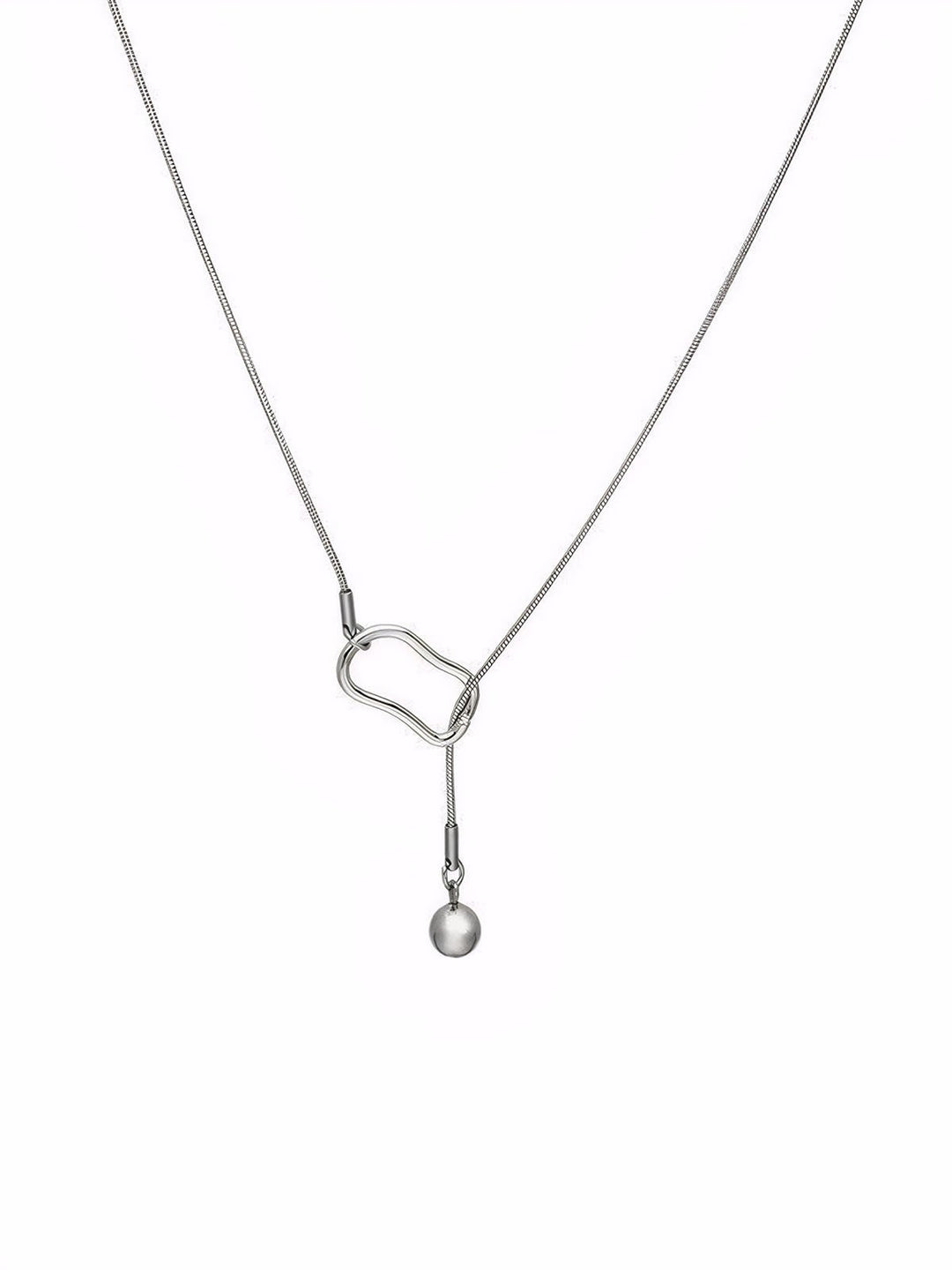 Geometric Bib Chain Necklace