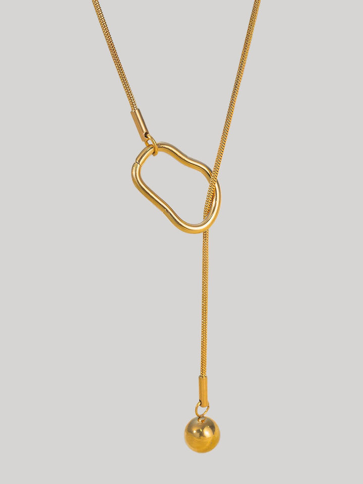 Geometric Bib Chain Necklace