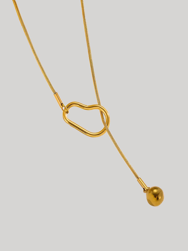 Geometric Bib Chain Necklace