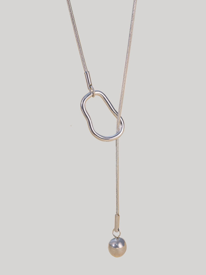 Geometric Bib Chain Necklace