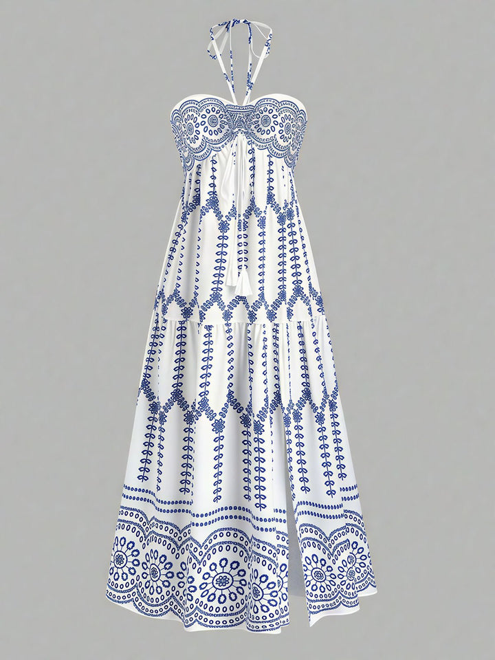 Halter Backless Maxi Dress