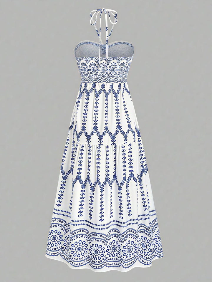 Halter Backless Maxi Dress