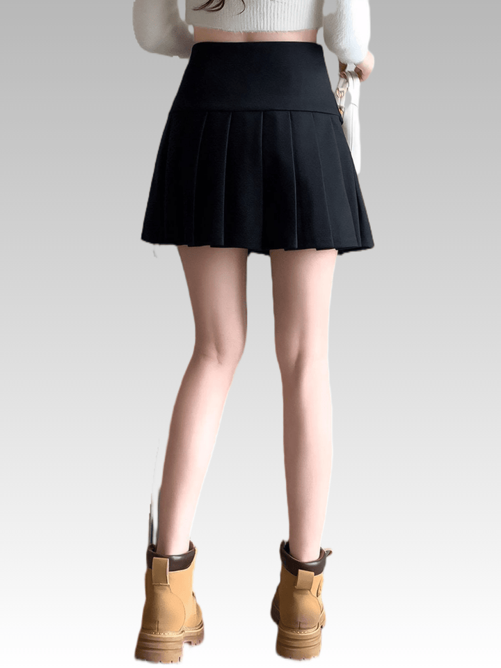 High Waist Pleated Skirt