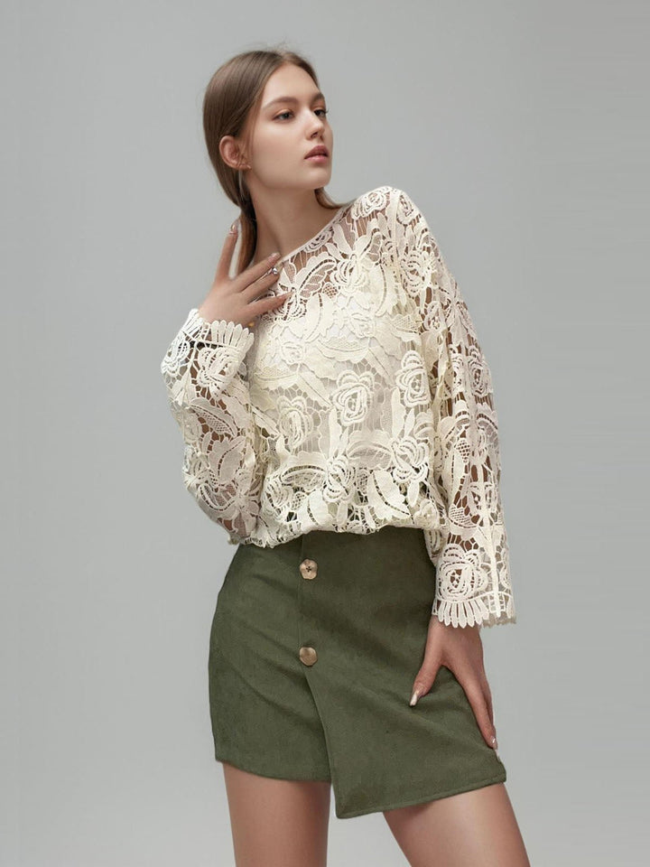 Hollow Loose Knitted Top
