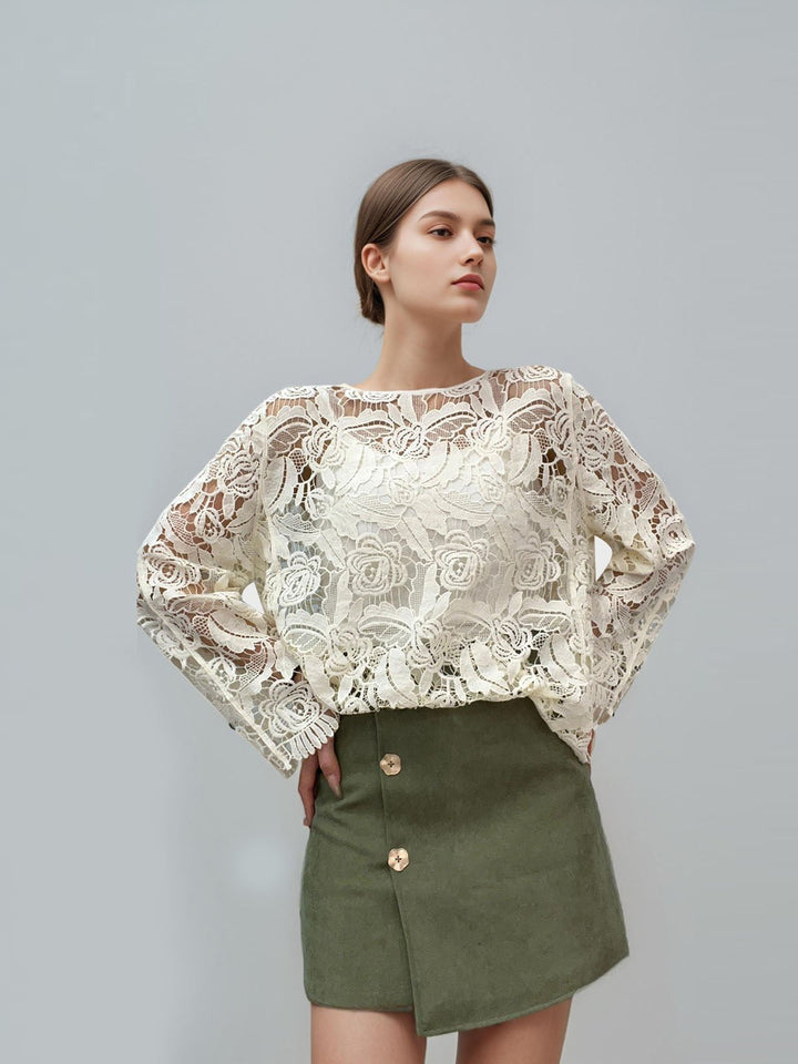 Hollow Loose Knitted Top