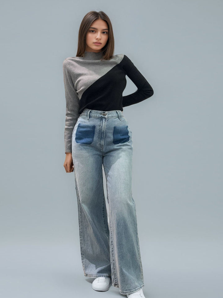Hit Color Casual Jeans