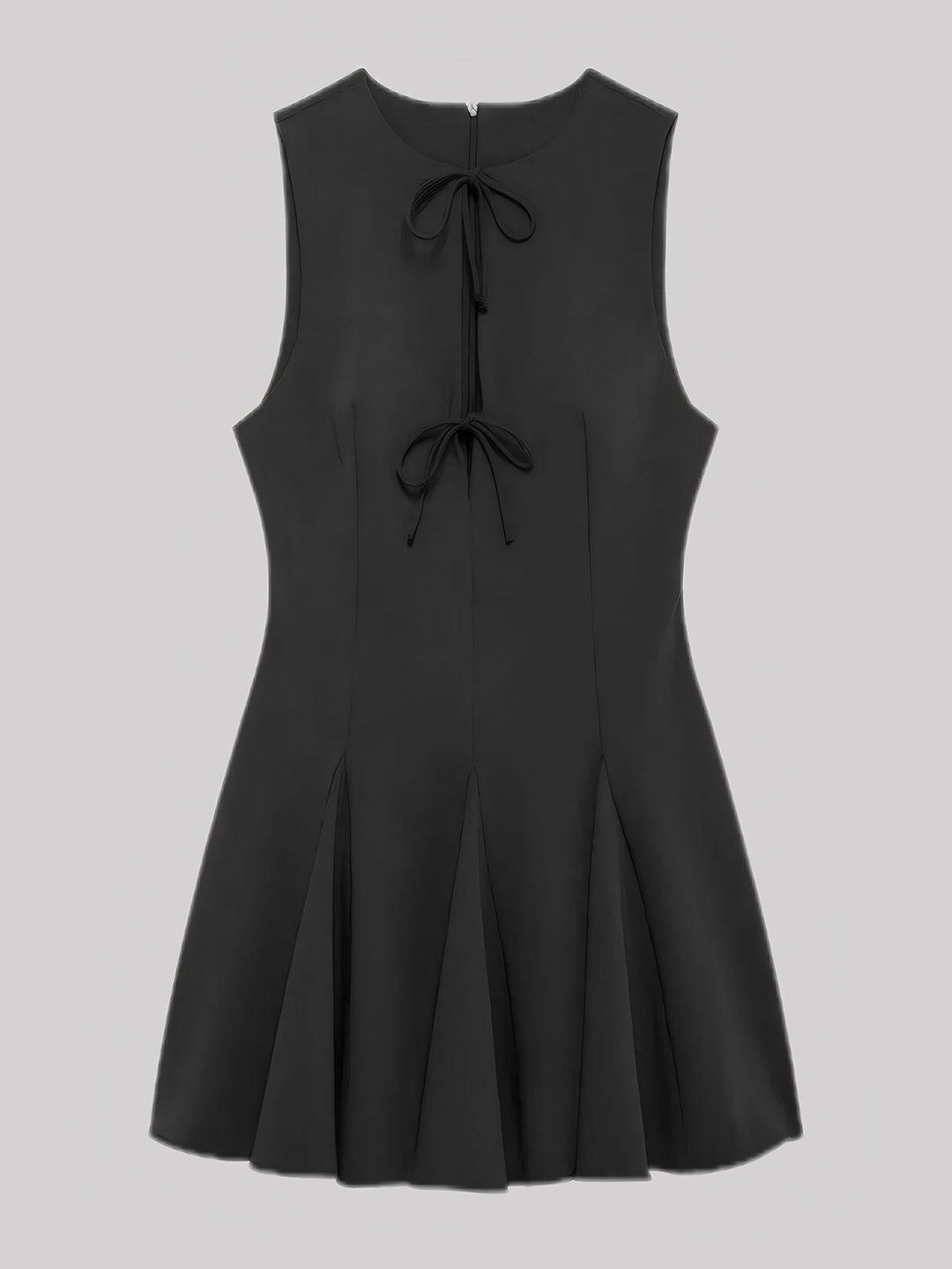 Hollow Out Bow Mini Dress
