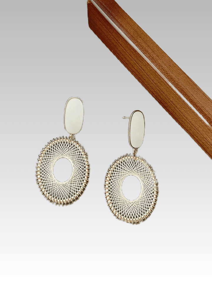 Hollow Round Earrings