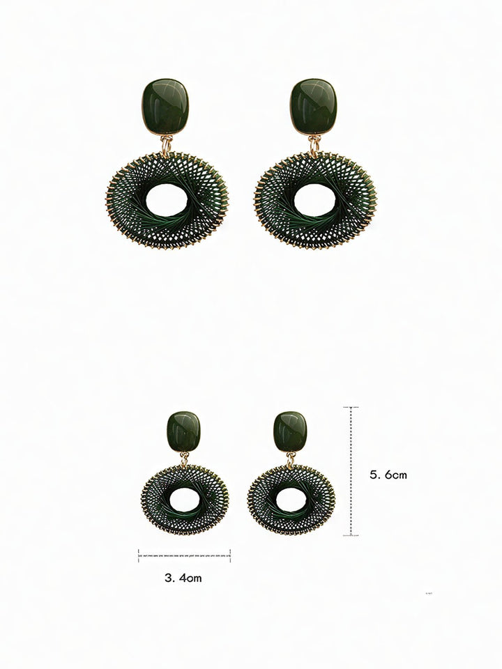 Hollow Round Earrings