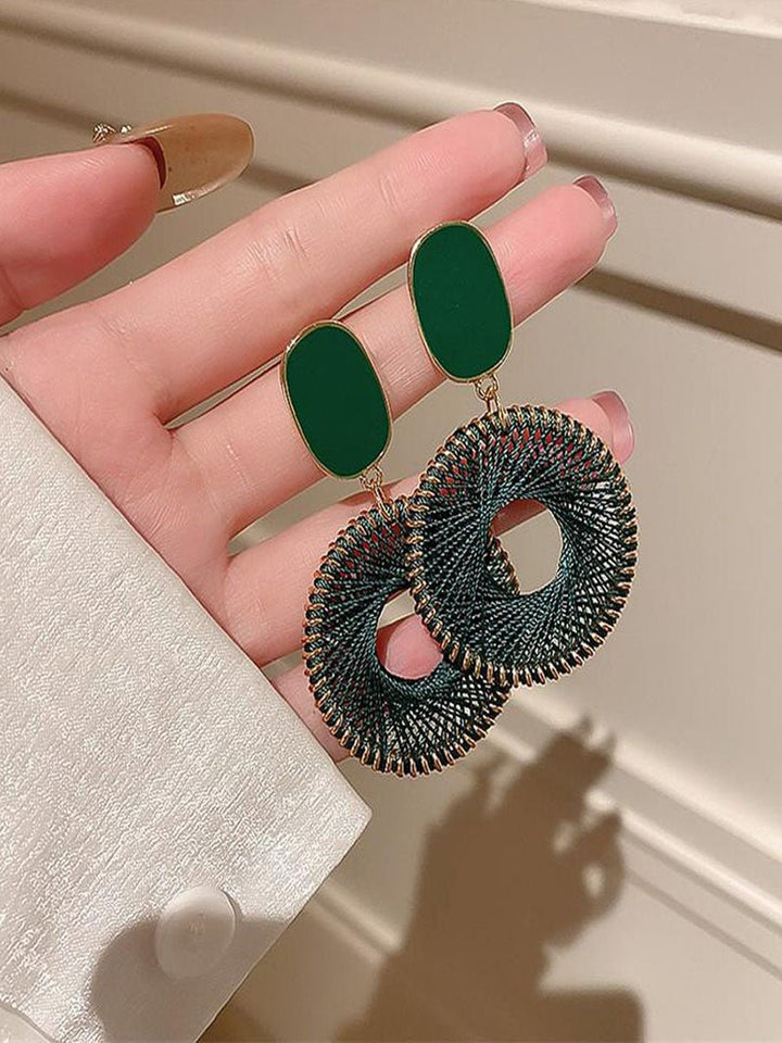 Hollow Round Earrings