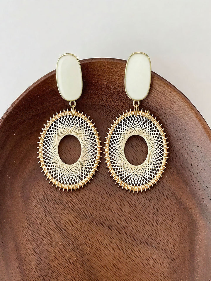 Hollow Round Earrings