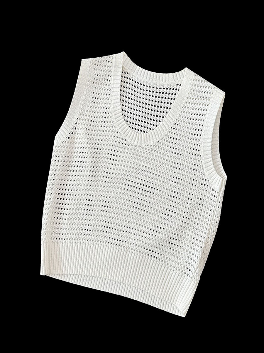 Knitted Hollow Out Camis Vest