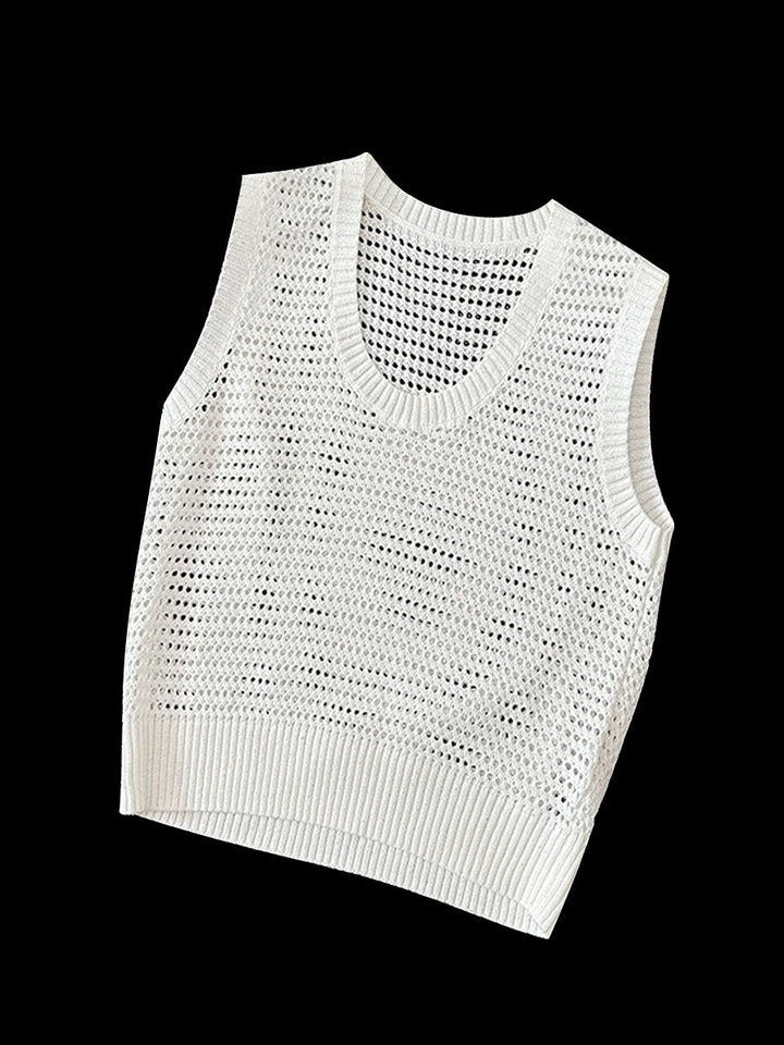 Knitted Hollow Out Camis Vest