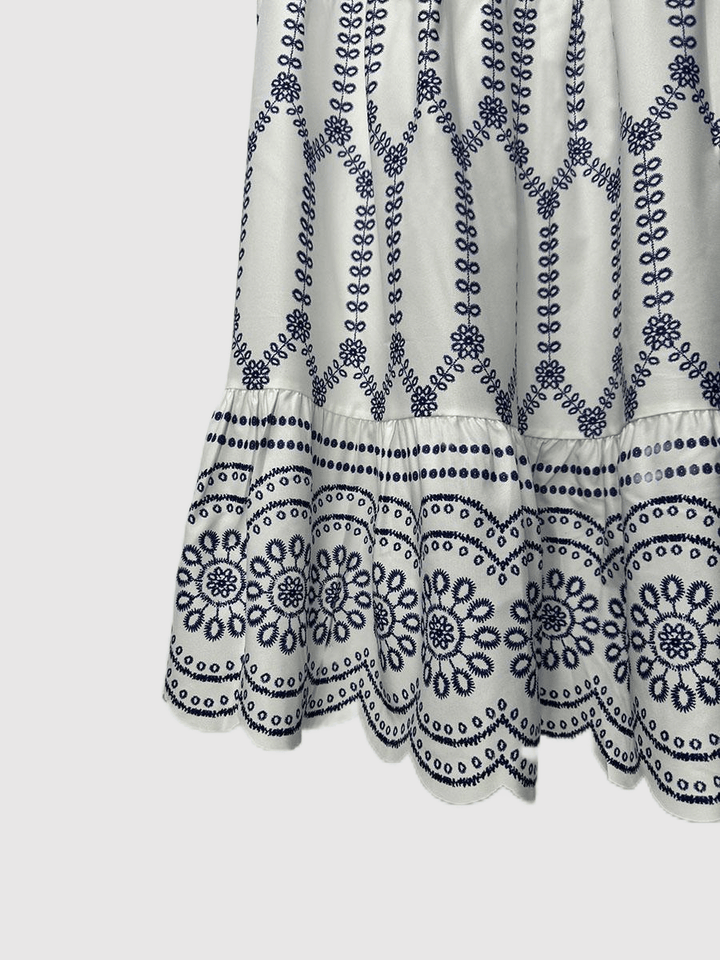 Loose Fit Printing Skirts With Vest