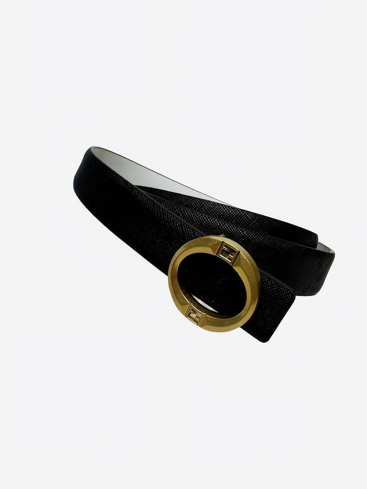 Metal Ring With H Buckle Belt