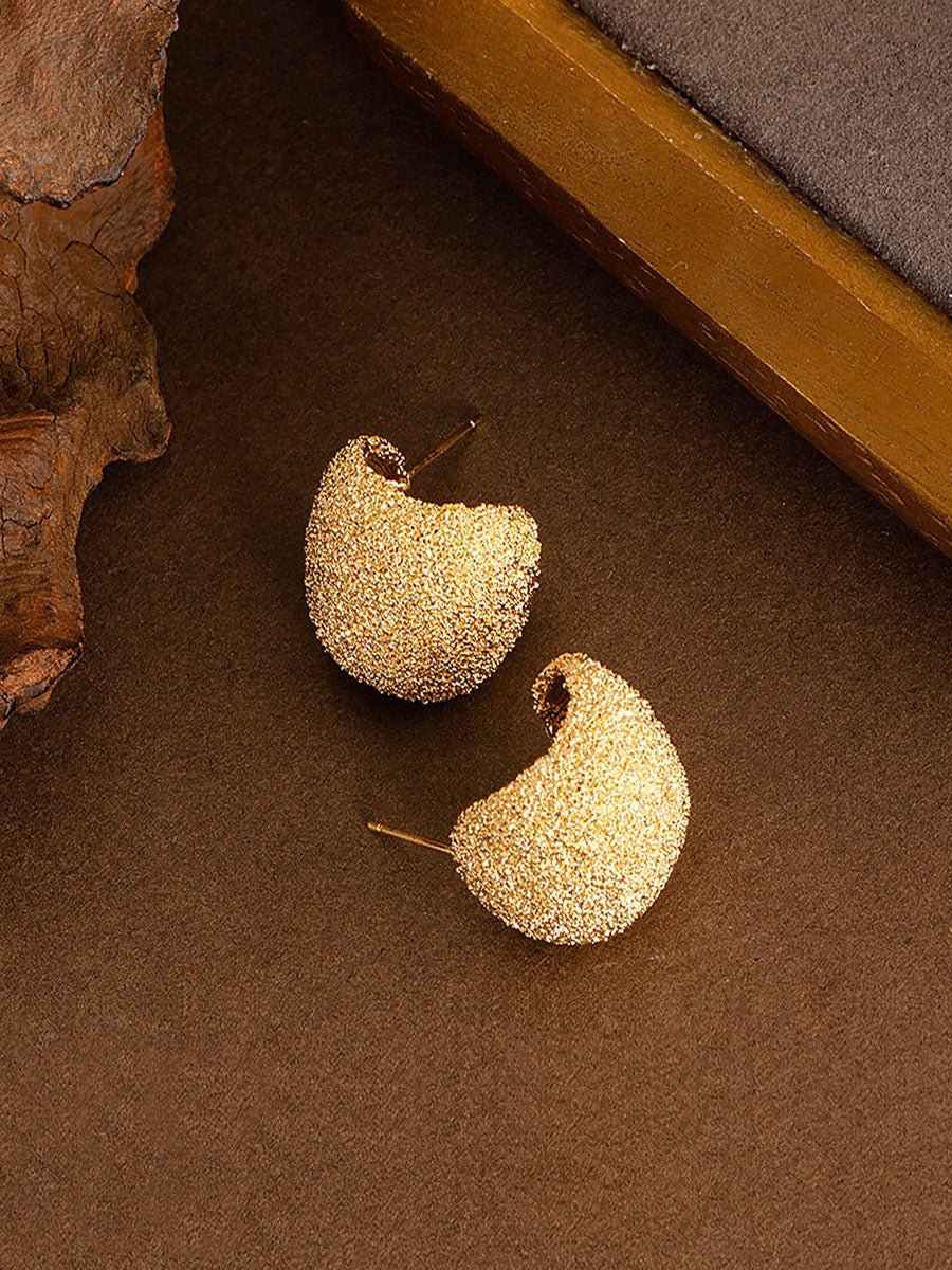 Metal Teardrop Earrings