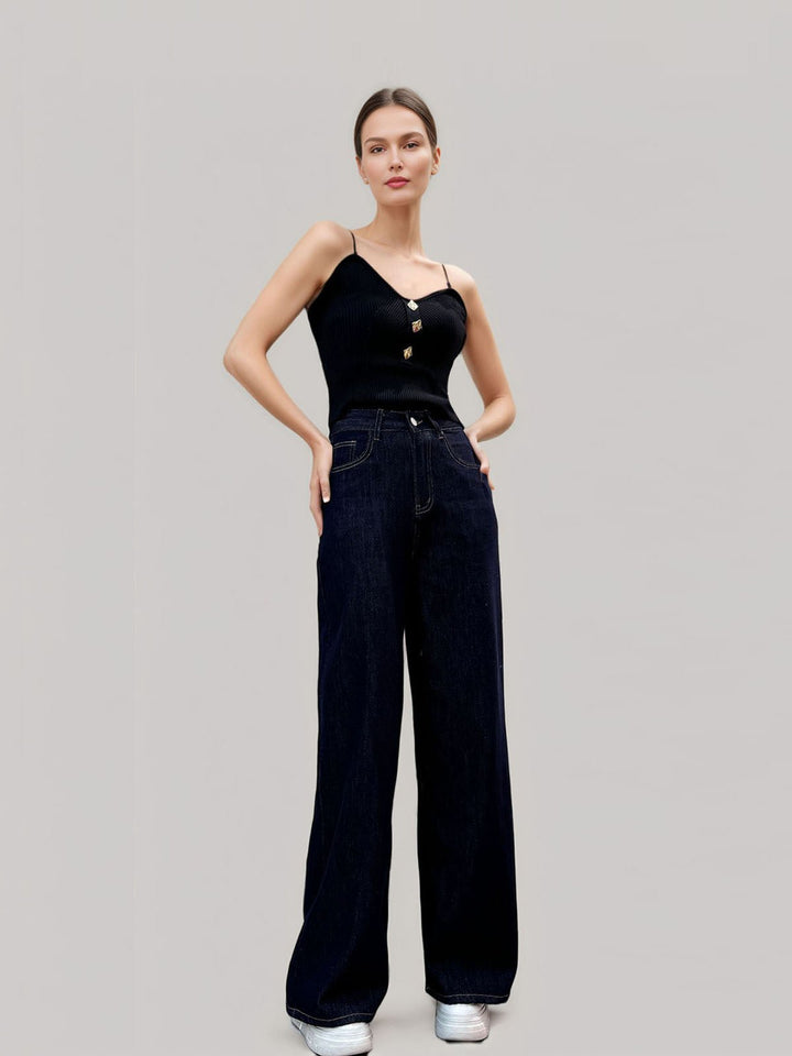 Mid-Waist Bootcut Denim Jeans