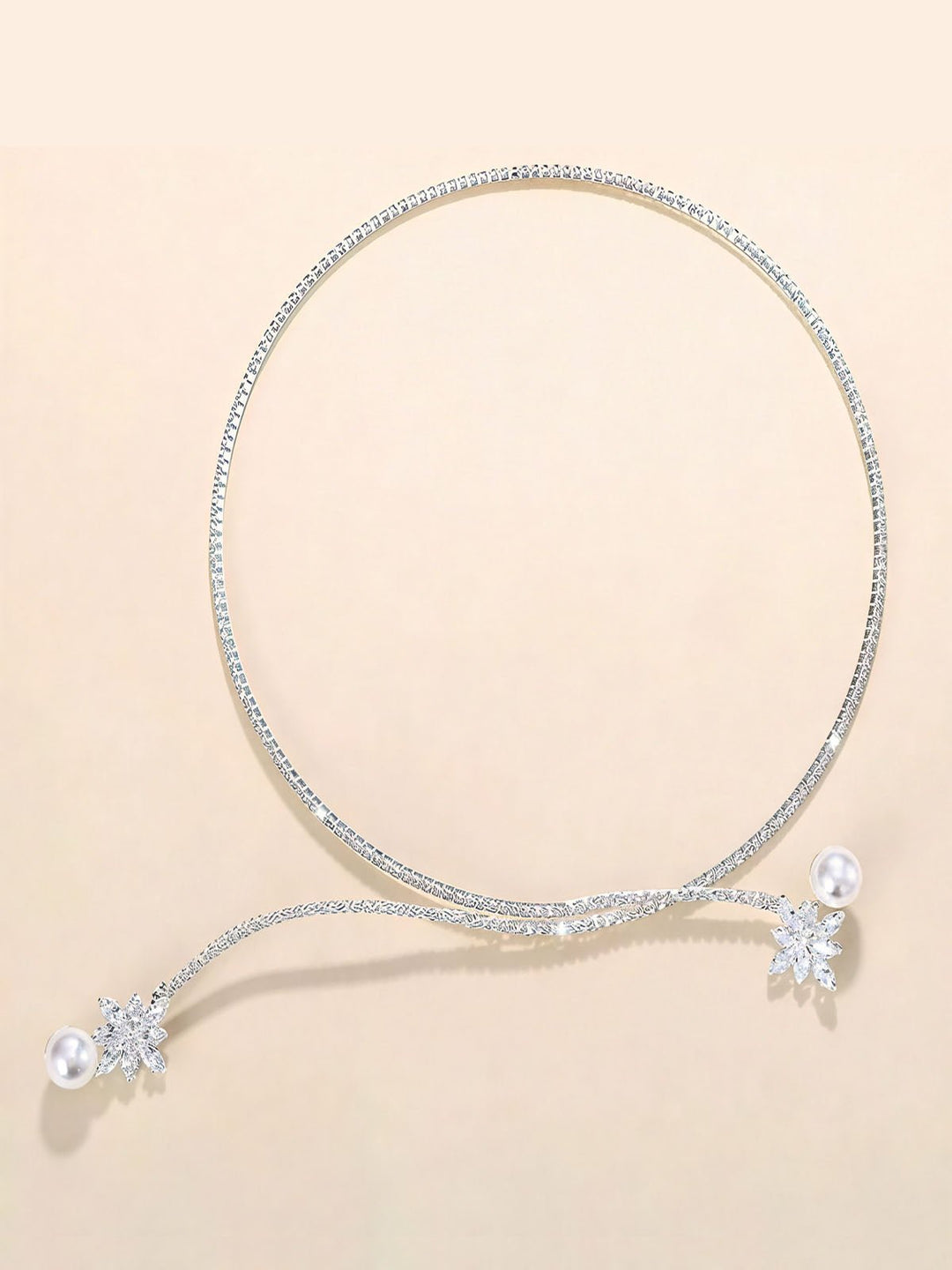 Pearl Rhinestone Necklace