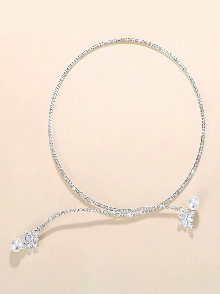 Pearl Rhinestone Necklace