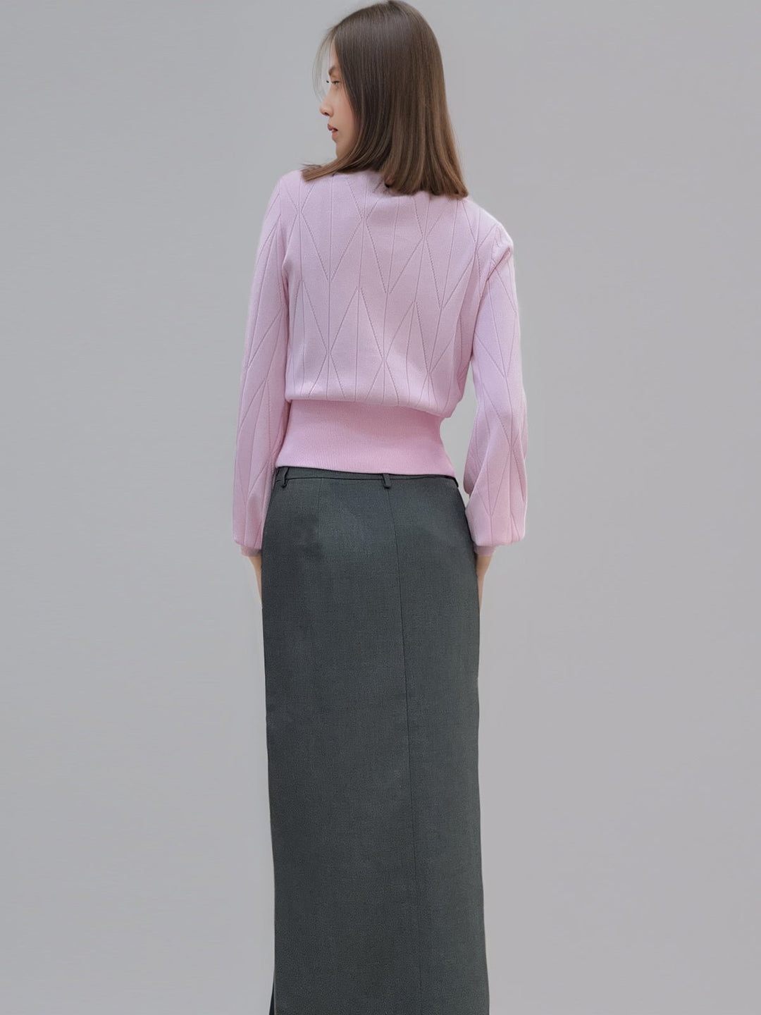 Plain A-Line Maxi Skirt