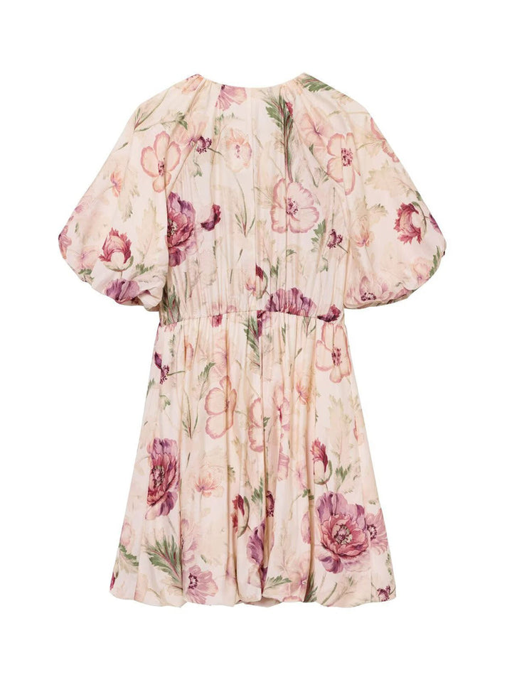 Printed Bubble Hem Dress