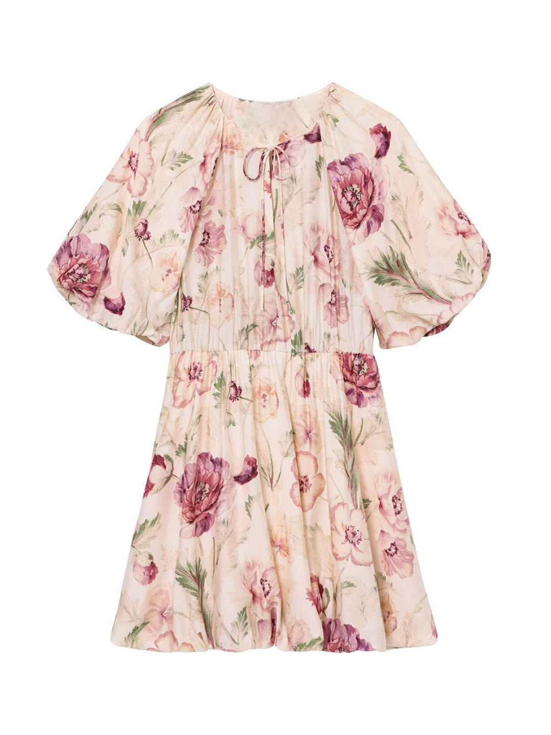 Printed Bubble Hem Dress