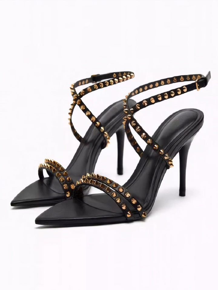 Rivet Pointed Toe Women Sandals