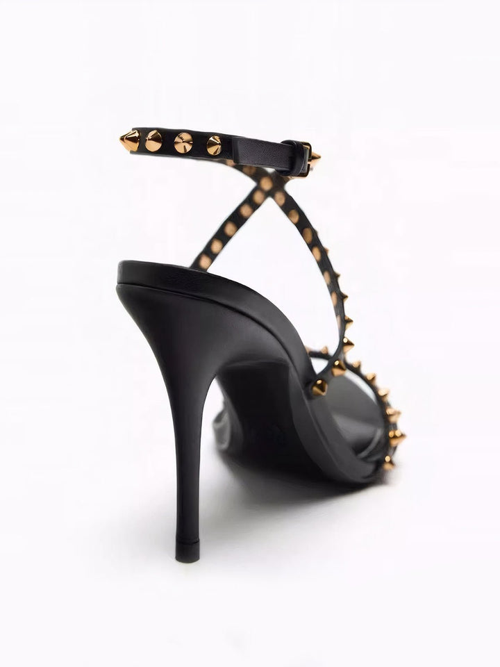 Rivet Pointed Toe Women Sandals