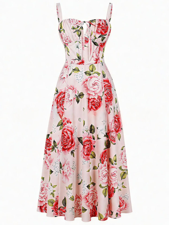Rosebud Floral Midi Sundress