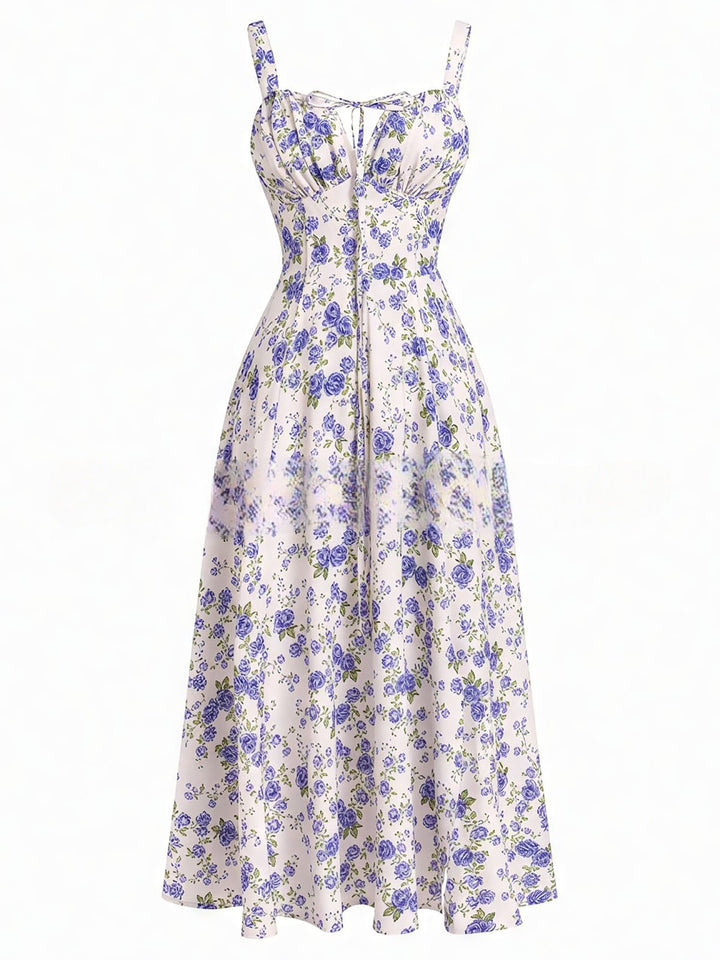 Rosebud Floral Midi Sundress