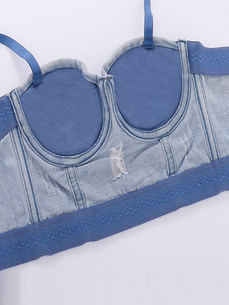 Sexy Denim Vintage Tank Top
