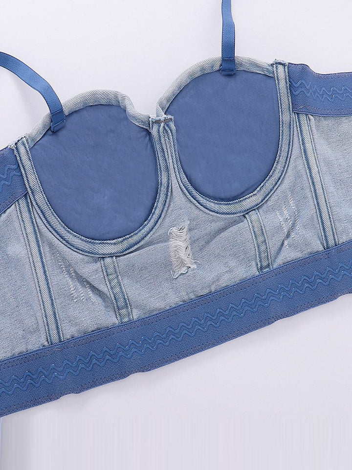 Sexy Denim Vintage Tank Top