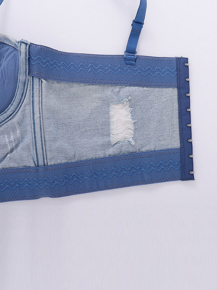 Sexy Denim Vintage Tank Top