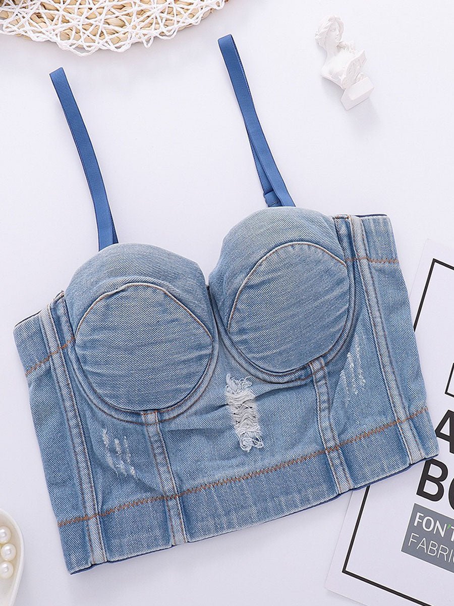 Sexy Denim Vintage Tank Top