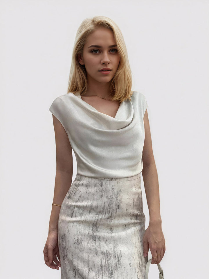 Silk-Like Satin Tank Tops