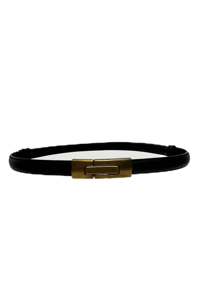 Skinny Patent Genuine Leather Belt